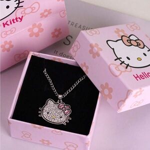 Hello Kitty Silver Pendant Necklace